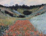 Claude Monet Poppy field in a hollow near Givemy china oil painting reproduction